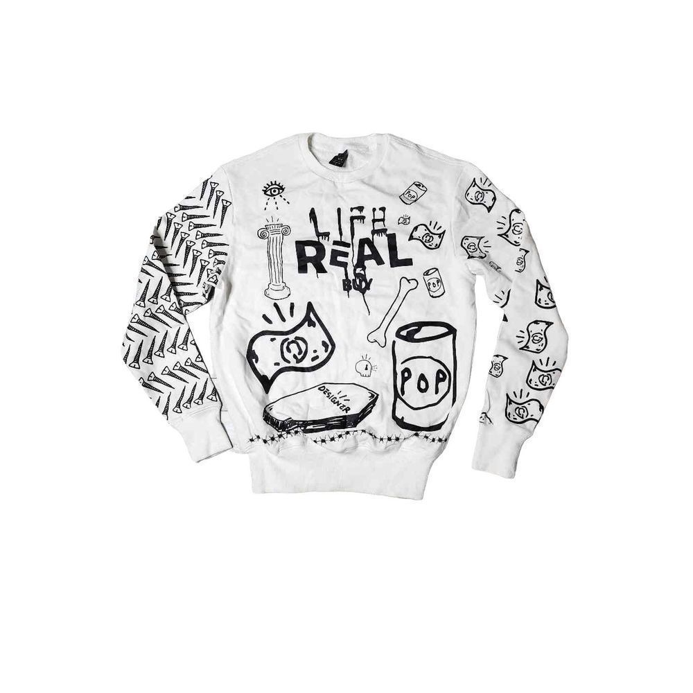 Real Buy DNA troubled Andrew Gucci ghost crew neck sweatshirt